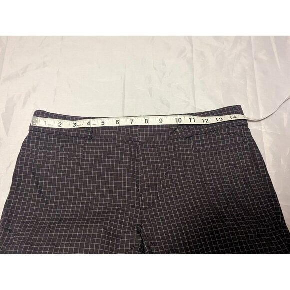 Banana Republic Women’s Sloan Crop Checkered Windowpane Pants Size 4 - Picture 11 of 16